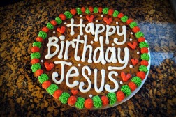 Happy Birthday Jesus Cookie Cake