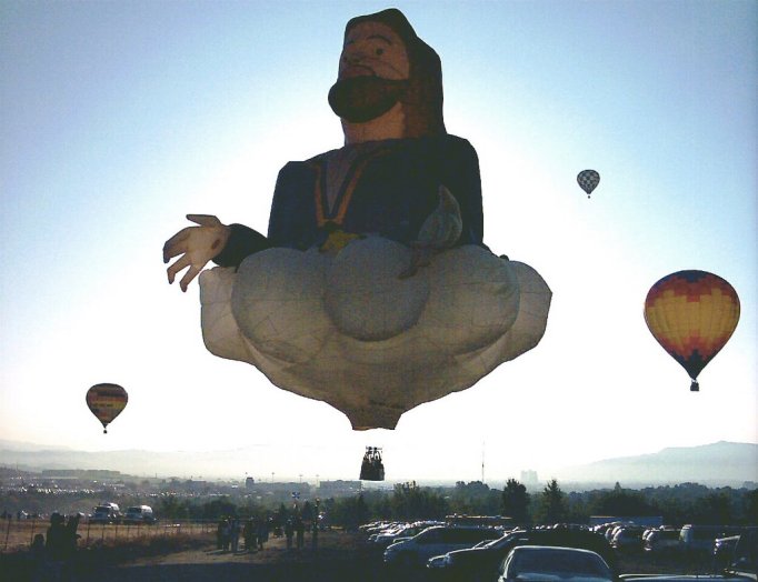 Jesus air balloon Nevada