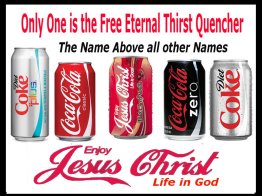 Jesus as Coca-Cola logo